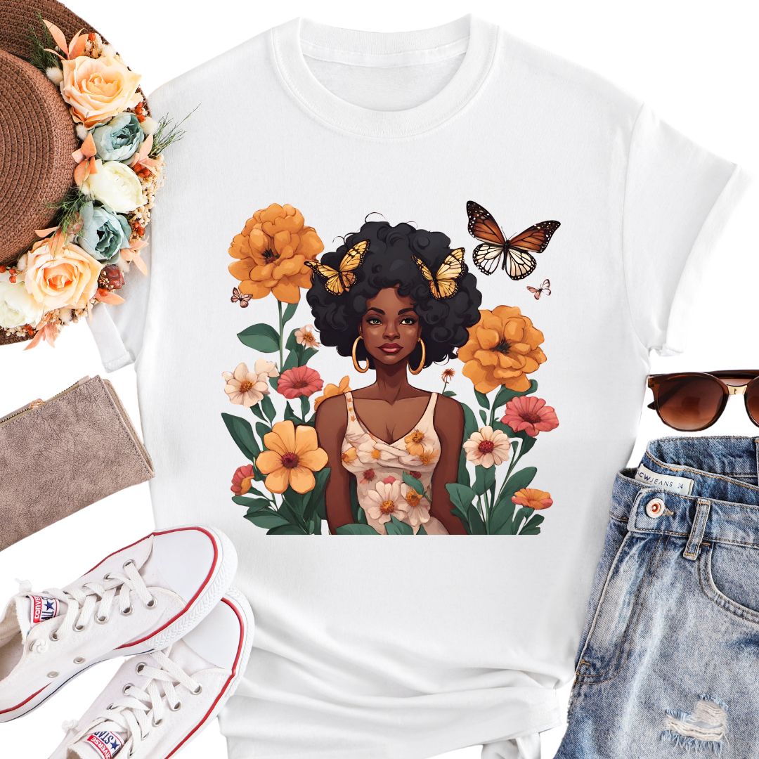 Blossom & Fly Black Hippy T-Shirt. I am Unique. Unique Carper