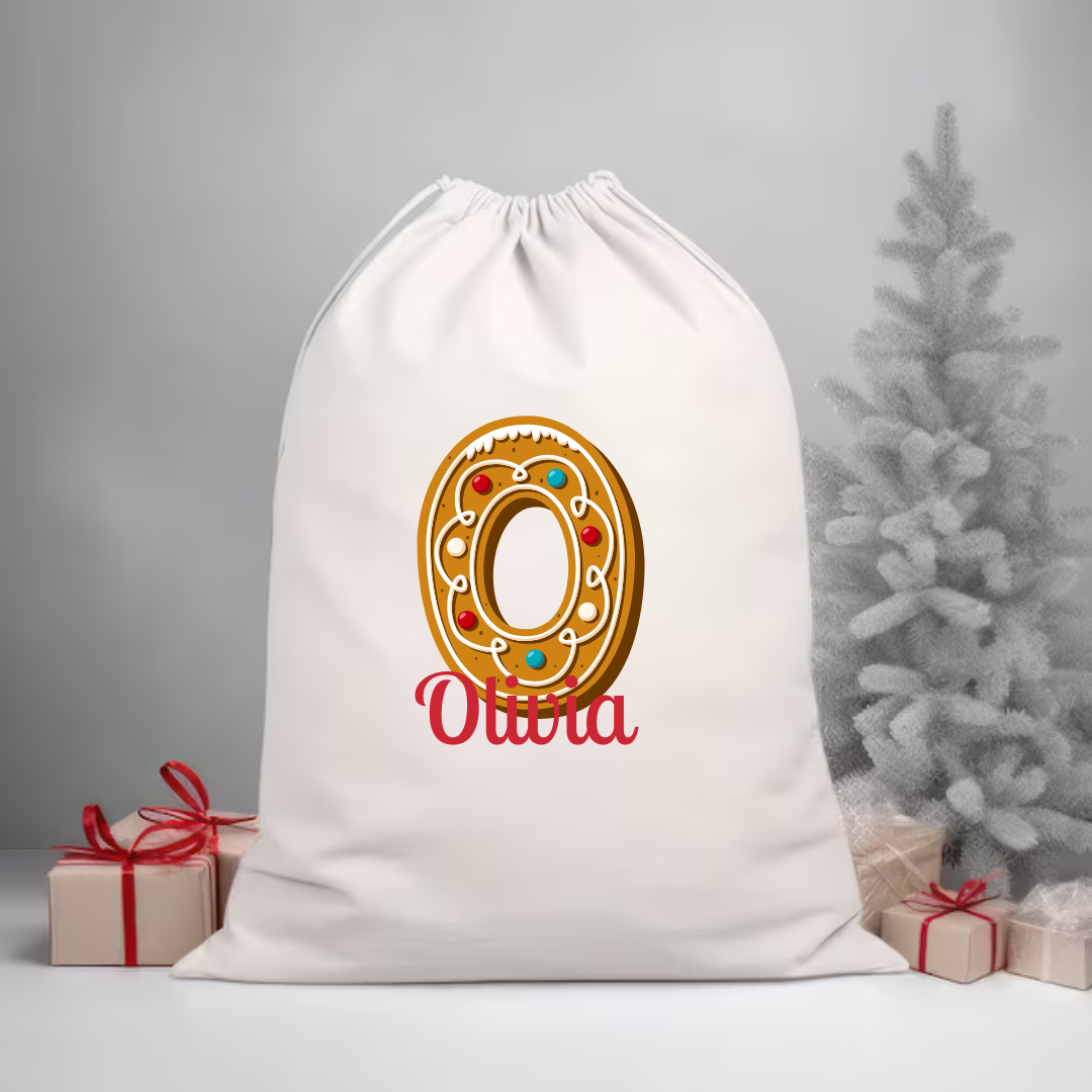 Cookie Personalized Santa Sack