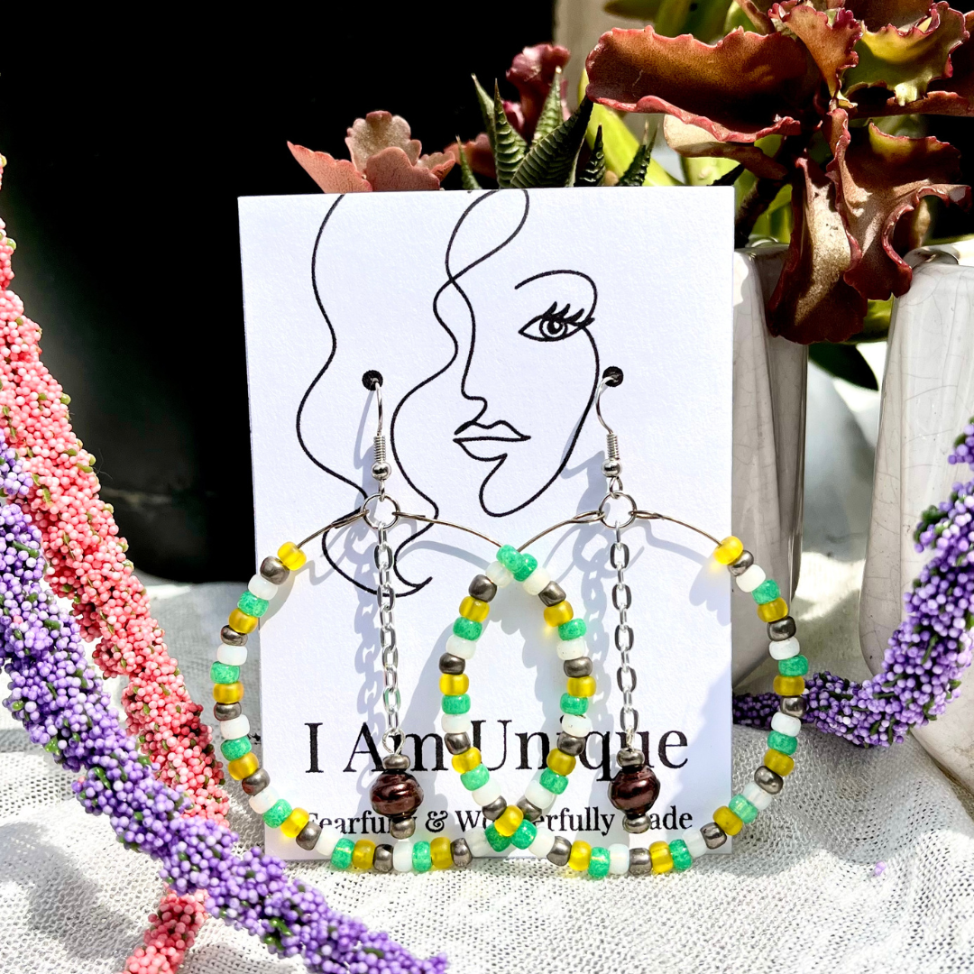 Joyful Earth Hoop Earrings, Earrings, I Am Unique, I Am Unique, I Am Unique Store, iamuniquedotme, Unique Carper, Unique Solutions, Virtual Assistant, Non-Profit Consultant