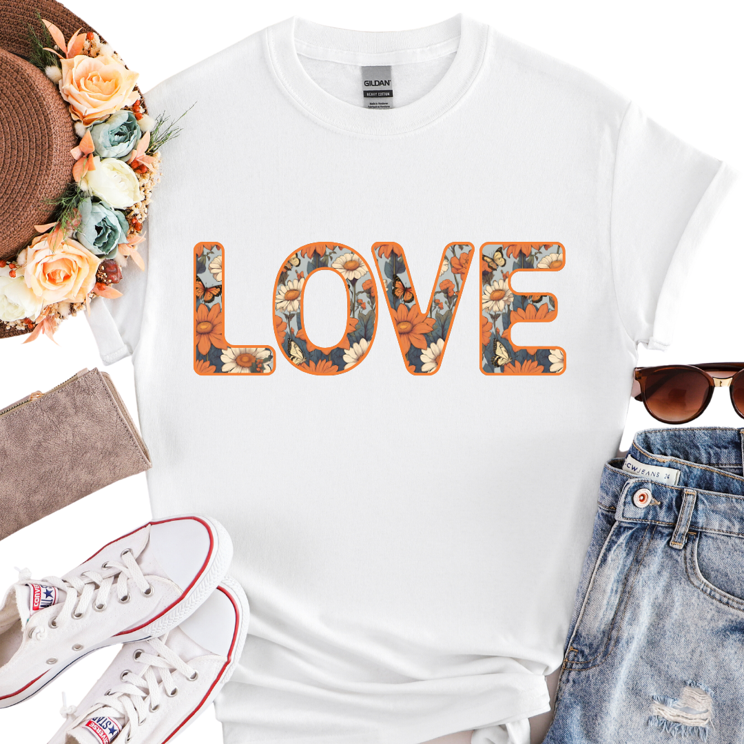 floral love shirt, black hippy shirt, love blossom shirt, i am unique, unique carper