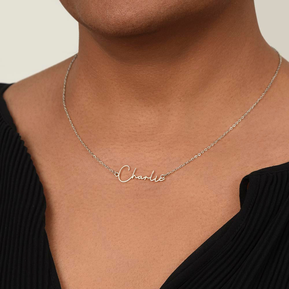 Script Name Necklace