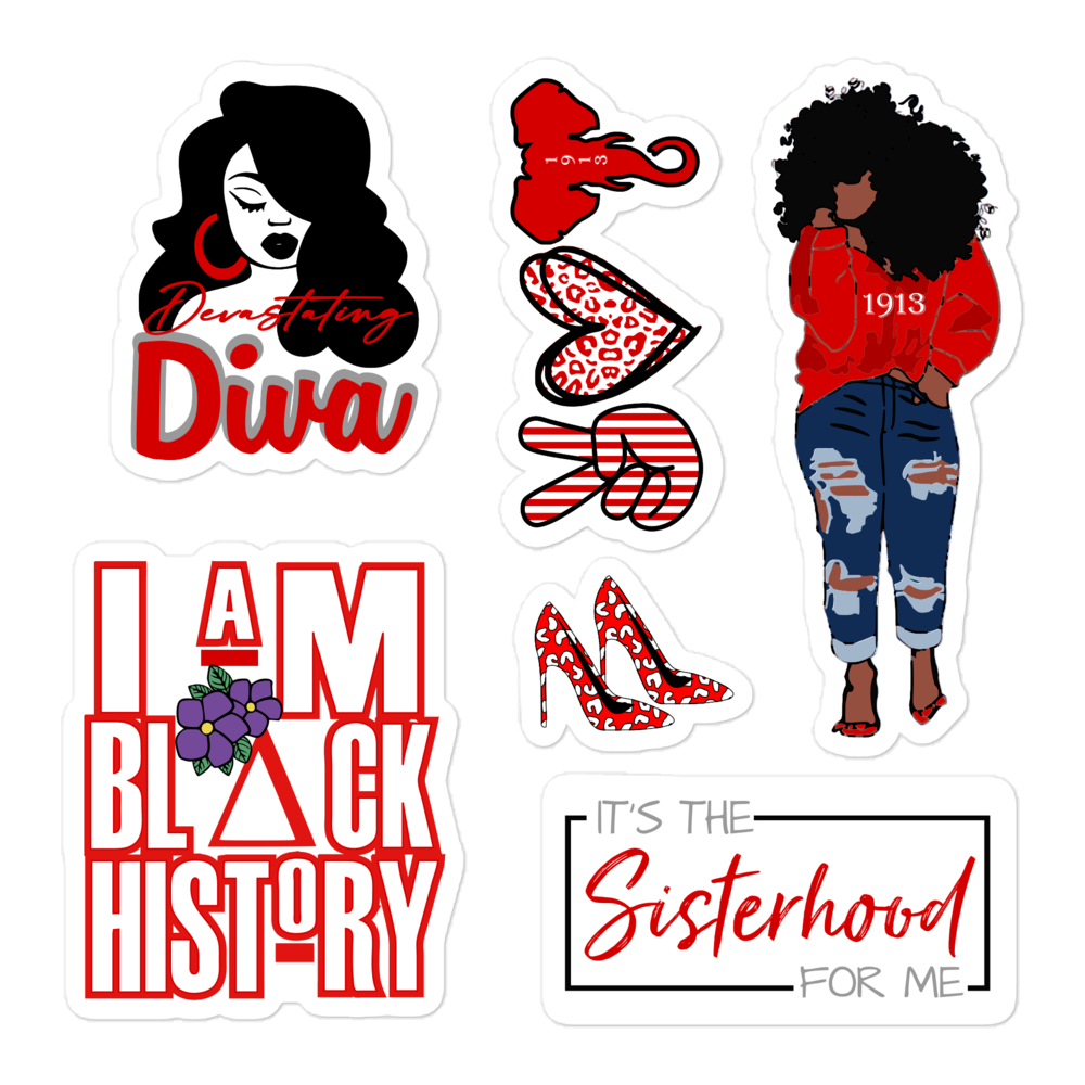 delta stickers, gift for delta delta sigma theta stickers,