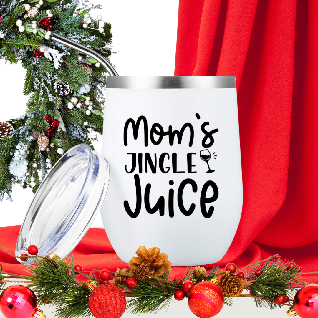 mom's jingle juice wine tumbler