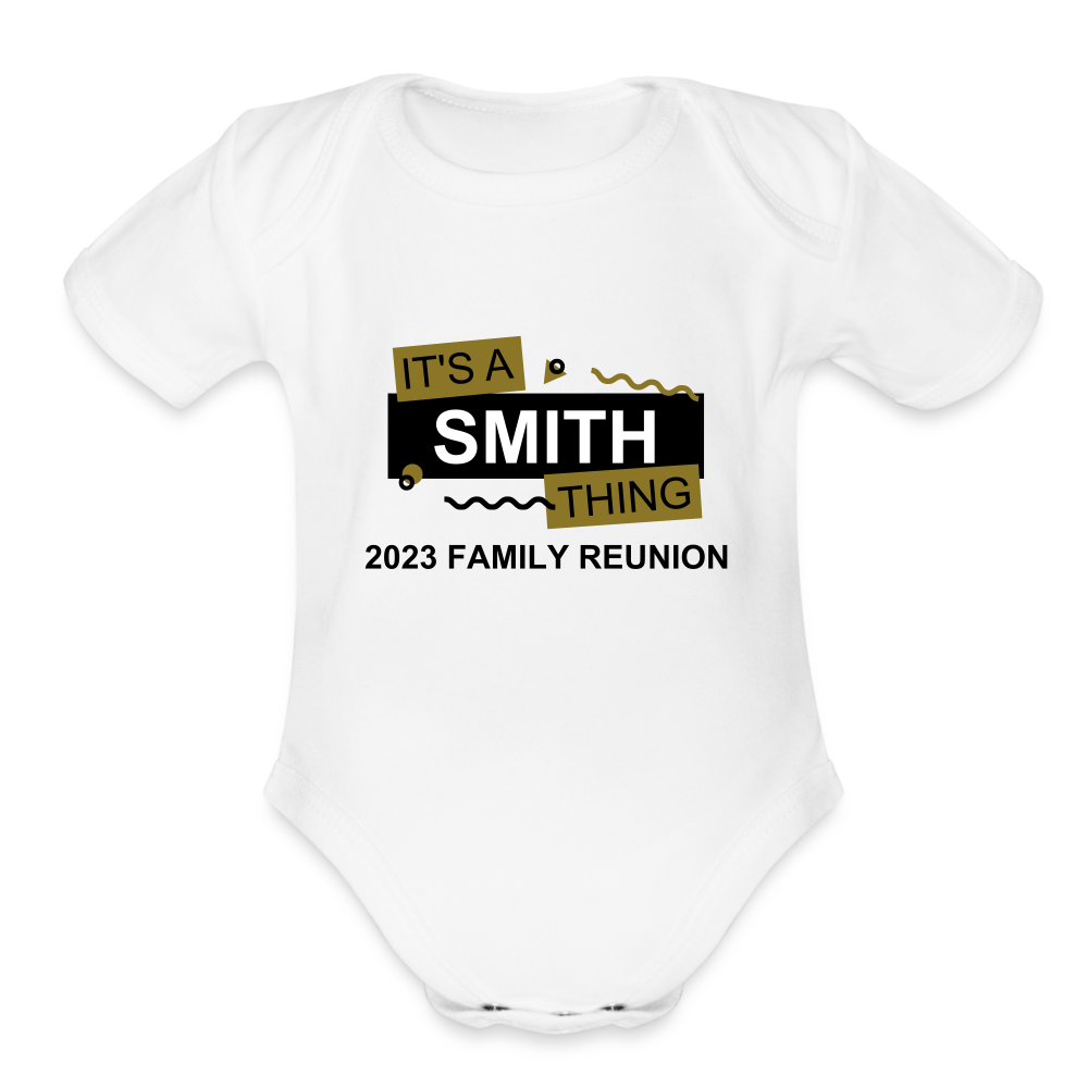 Family Reunion Baby Bodysuit - white