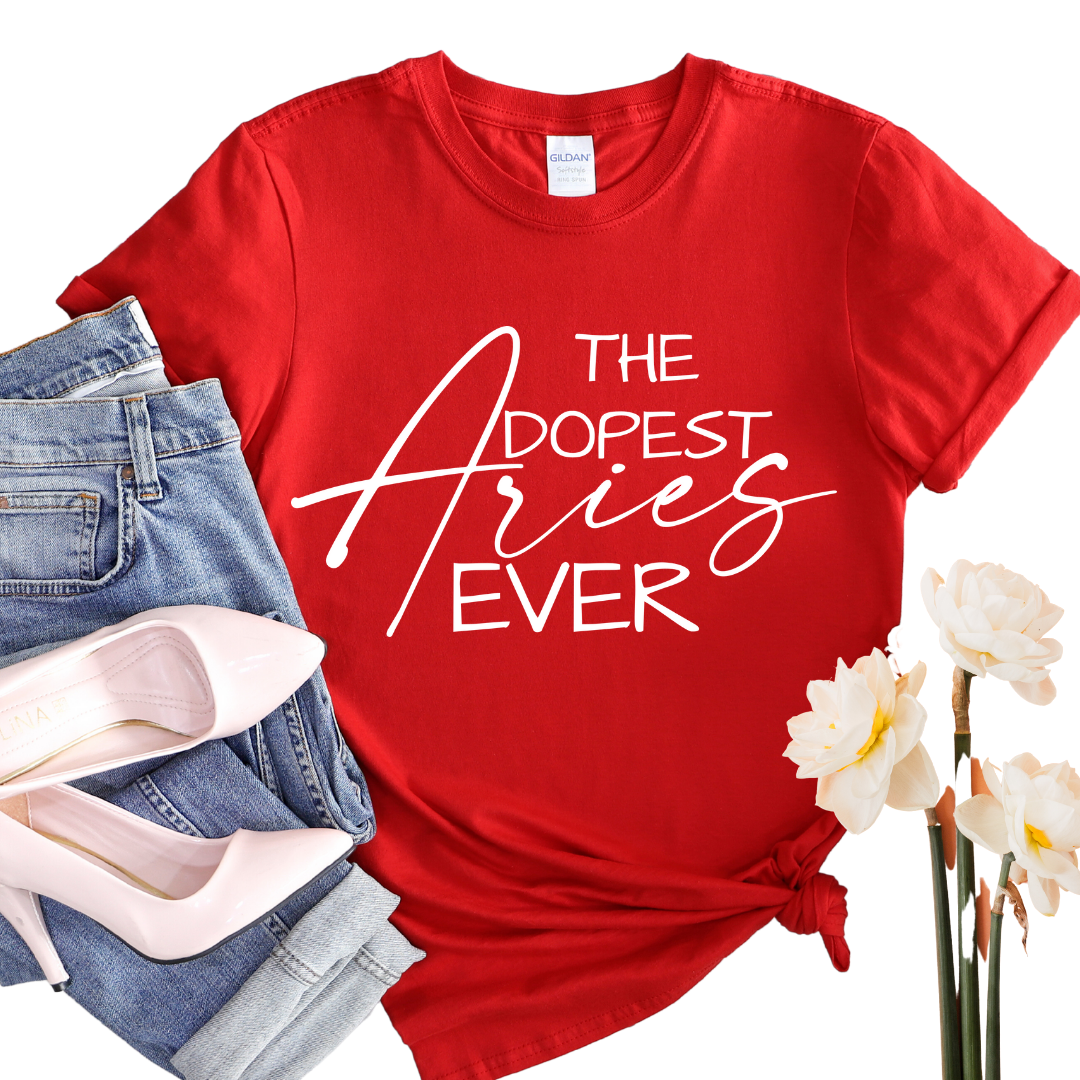 Dopest Aries Ever Women's T-Shirt - Personalize Color and Zodiac Sign, Women's T-Shirt | Fruit of the Loom L3930R, I Am Unique, I Am Unique, I Am Unique Store, iamuniquedotme, Unique Carper, Unique Solutions, Virtual Assistant, Non-Profit Consultant