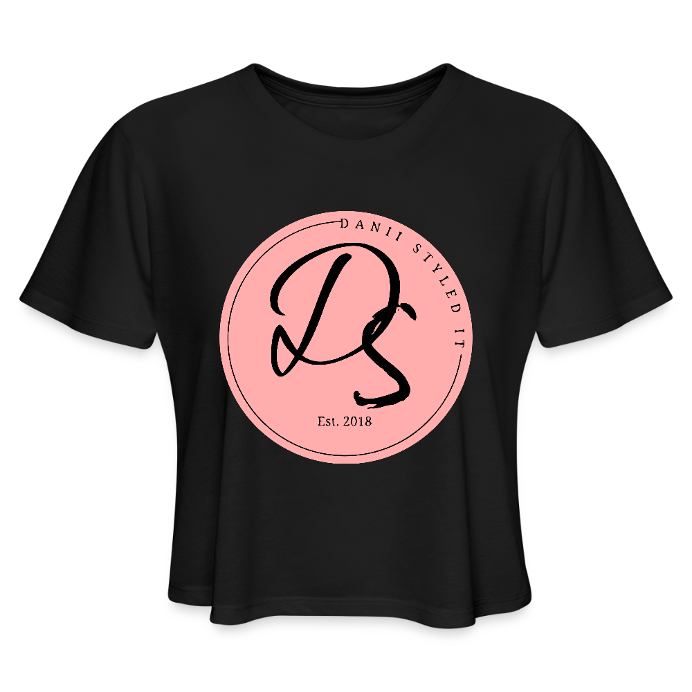 Danii Styled It Women's Cropped T-Shirt - black