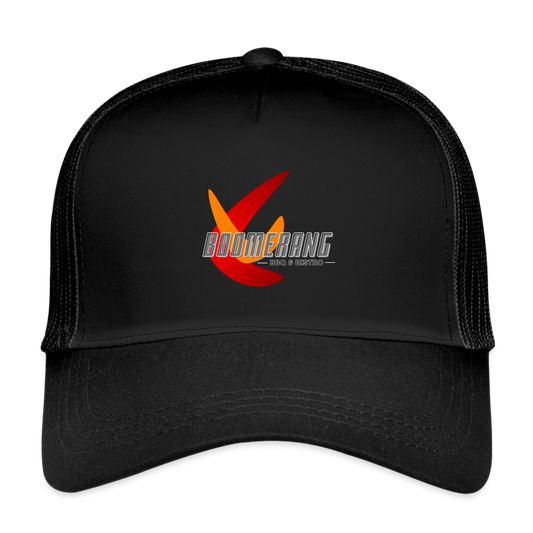 Boomerang Black Trucker Cap - black/black