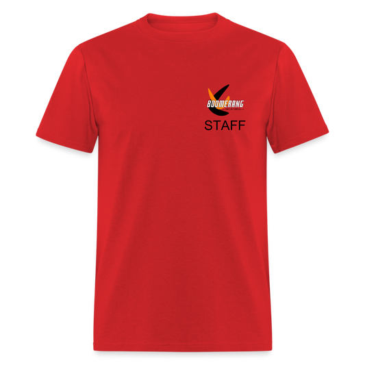 Boomerang Red Classic T-Shirt by Fruit of the Loom - red