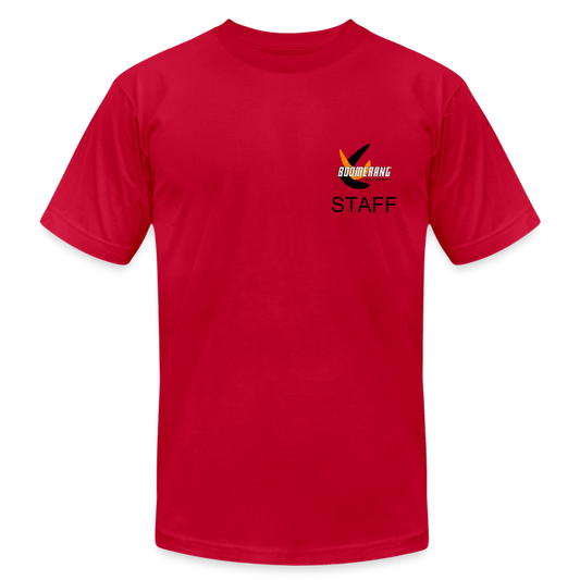 Boomerang Red T-Shirt by Bella + Canvas - red