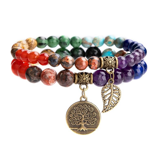 To My Wife: 7 Chakras Bracelet Set and Message Card