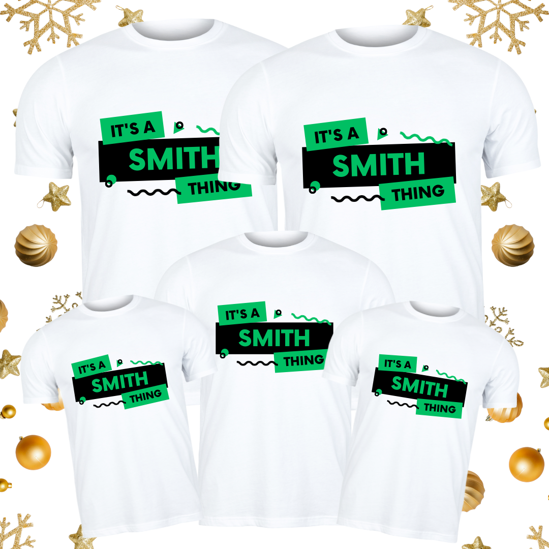Matching Family Christmas Shirts, Family Christmas Shirt, Matching Xmas Tees, Custom Christmas Tee, Family Name Shirt