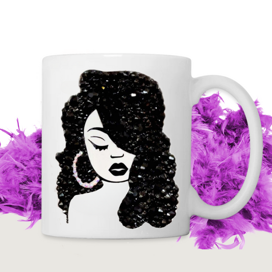 vixen mug, black woman mug, beautiful woman mug, i am unique, unique carper
