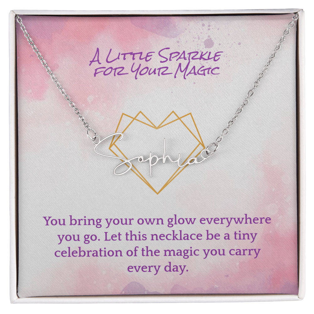 Script Name Necklace