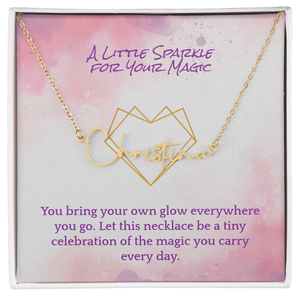 Script Name Necklace