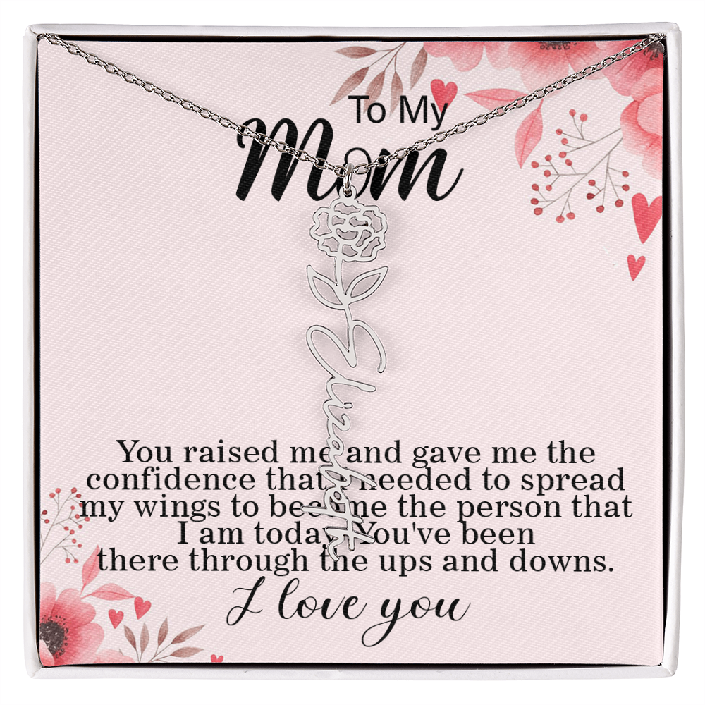 Flower Name Necklace