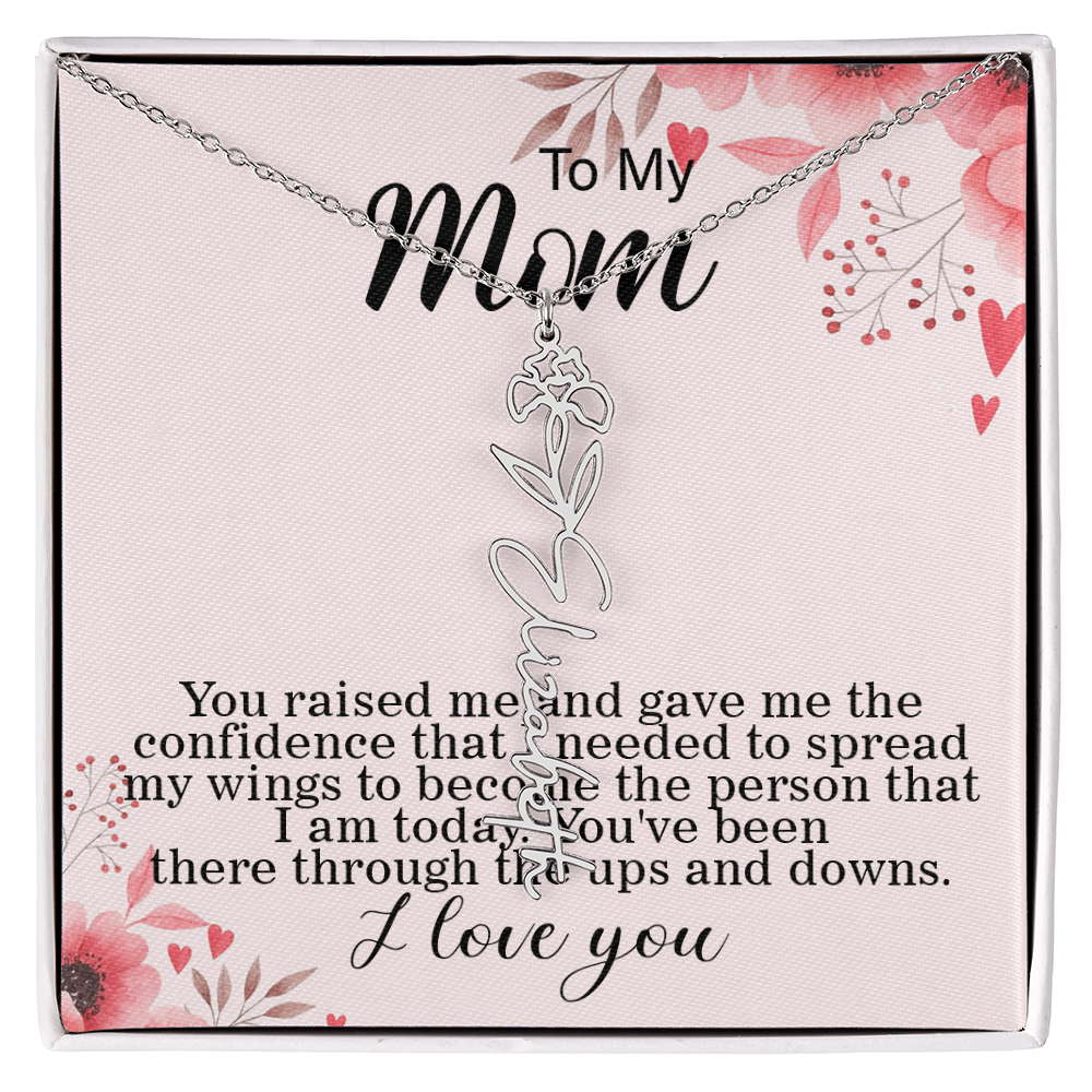 Flower Name Necklace