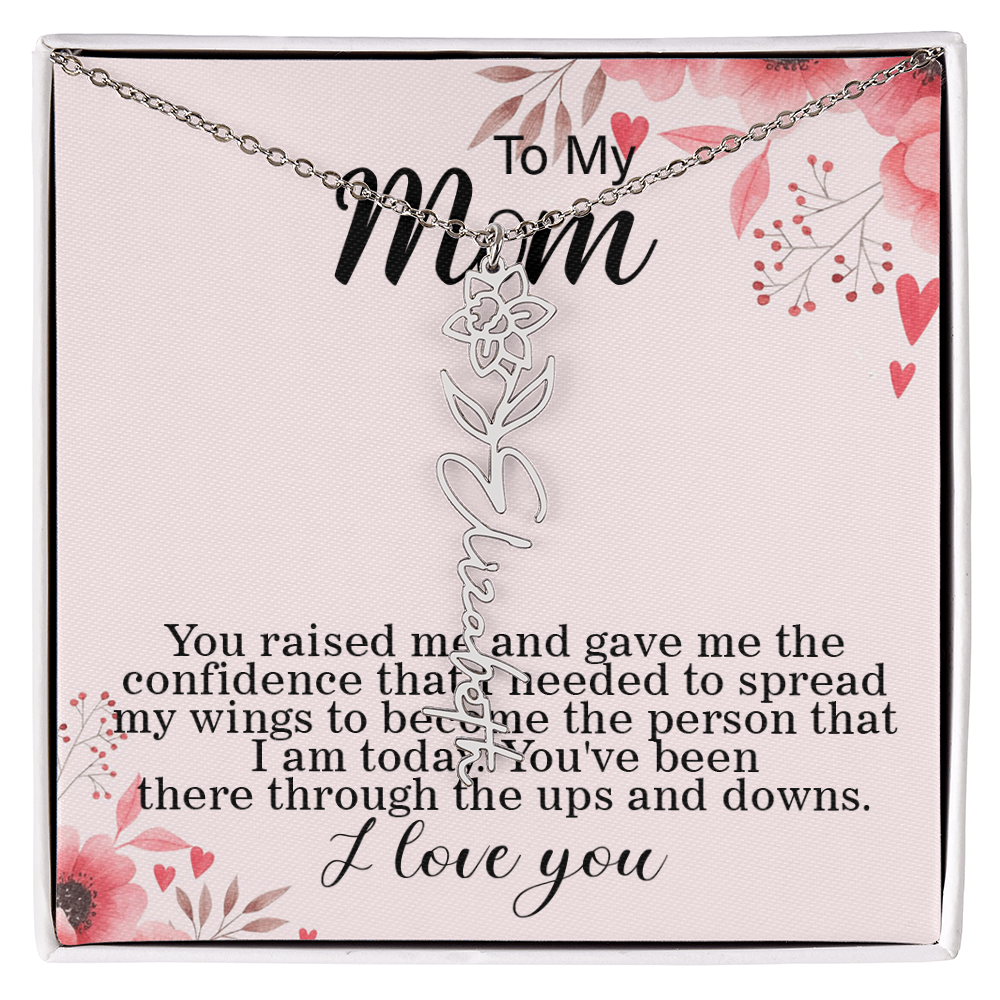 Flower Name Necklace