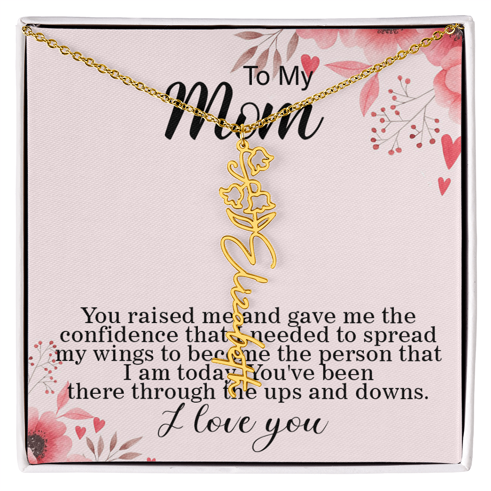 Flower Name Necklace