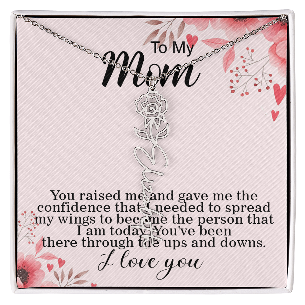 Flower Name Necklace