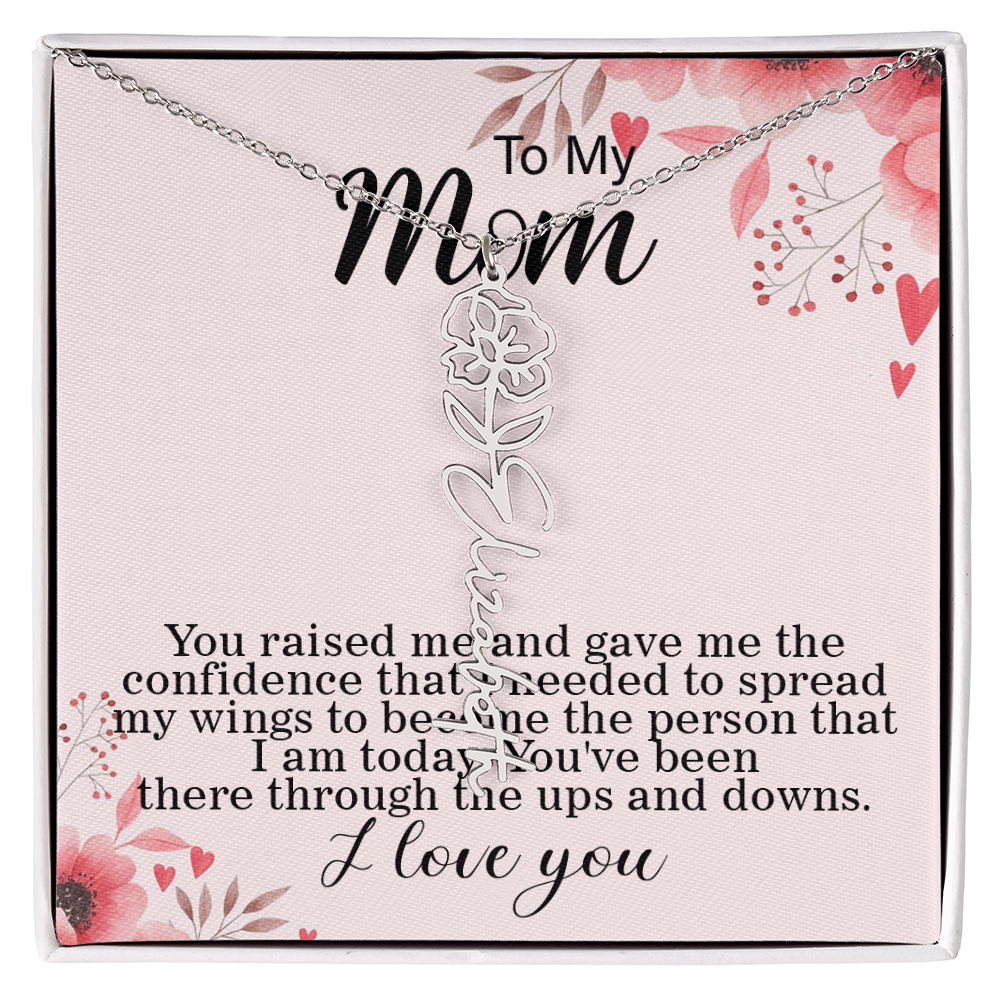 Flower Name Necklace