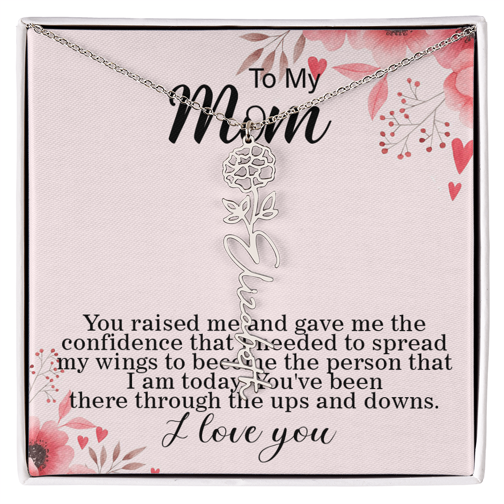 Flower Name Necklace