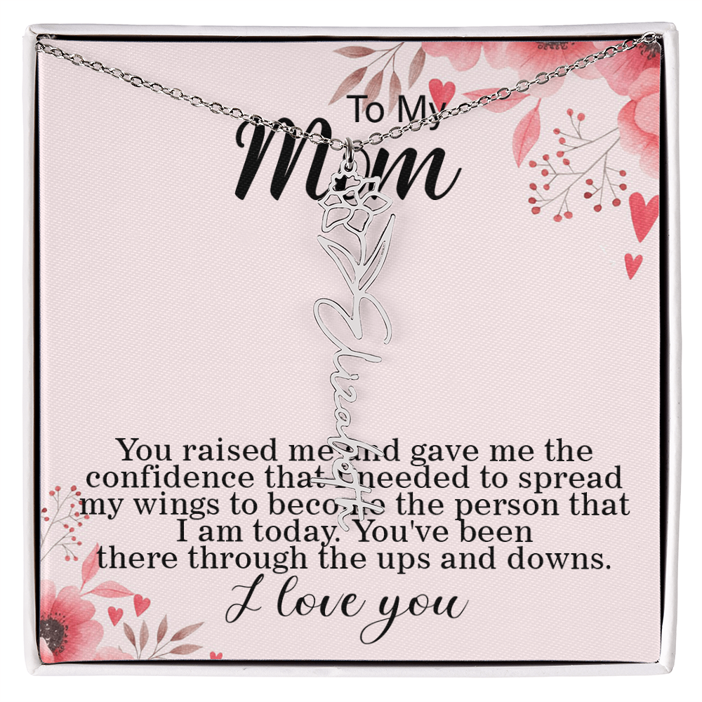 Flower Name Necklace