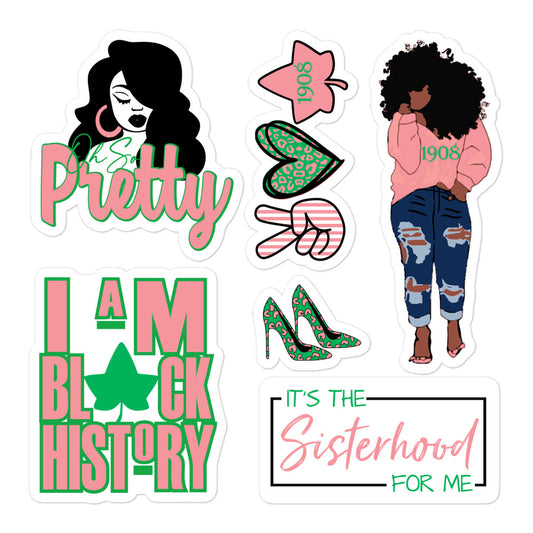 aka stickers, alpha kappa alpha stickers, gift for aka, aka woman, oh so pretty gift