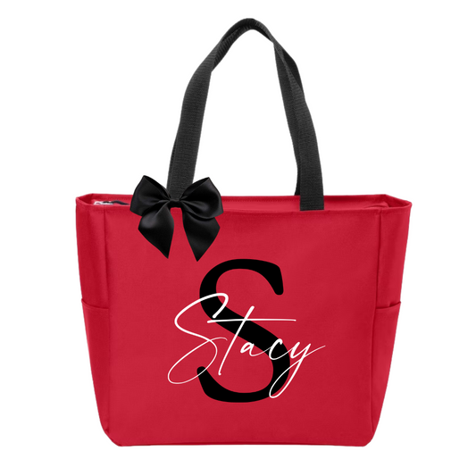 Personalized Zipper Tote