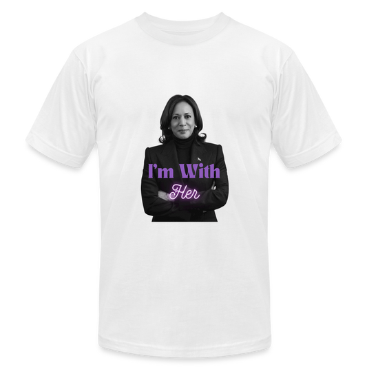 I'm With Her (print) - white