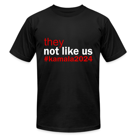 They Not Like Us Red and White (print) - black