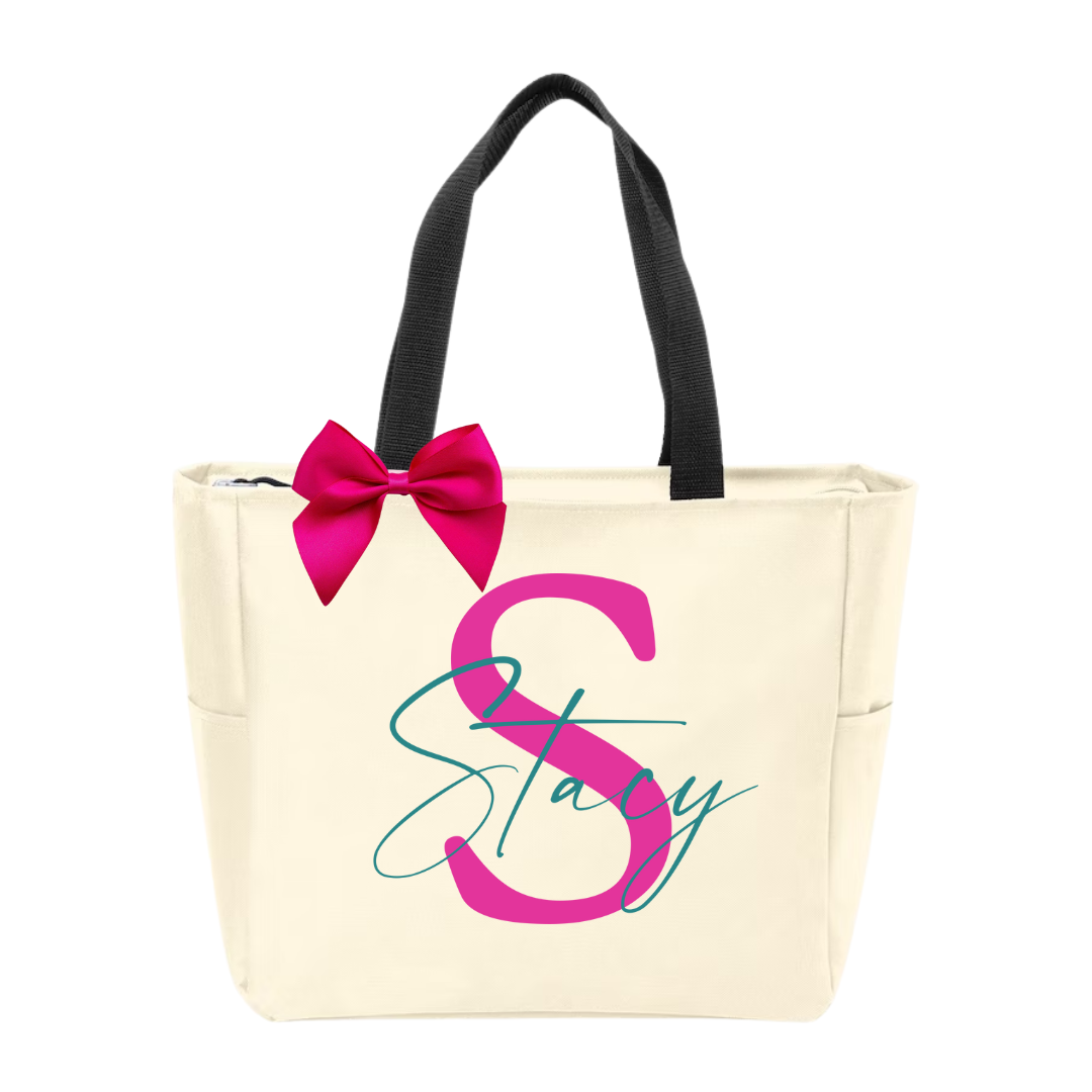 Personalized Zipper Tote I Am Unique