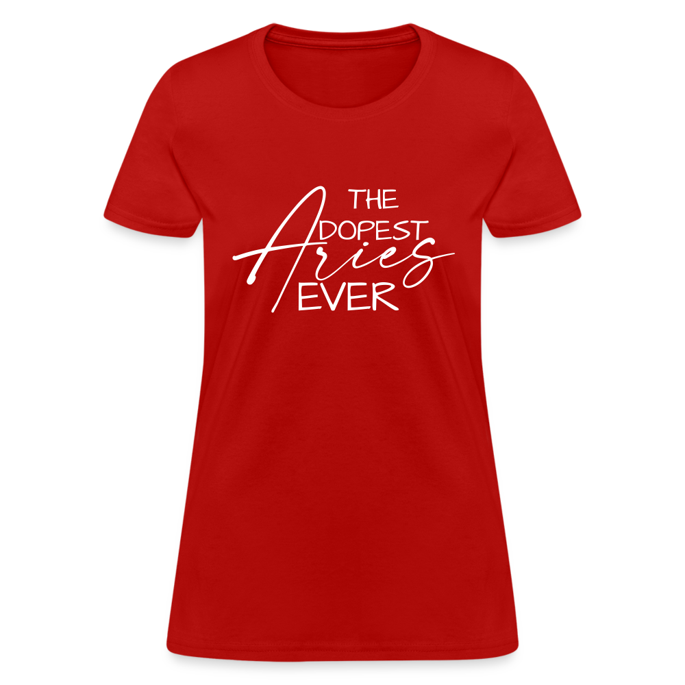 Dopest Aries Ever Women's T-Shirt - red
