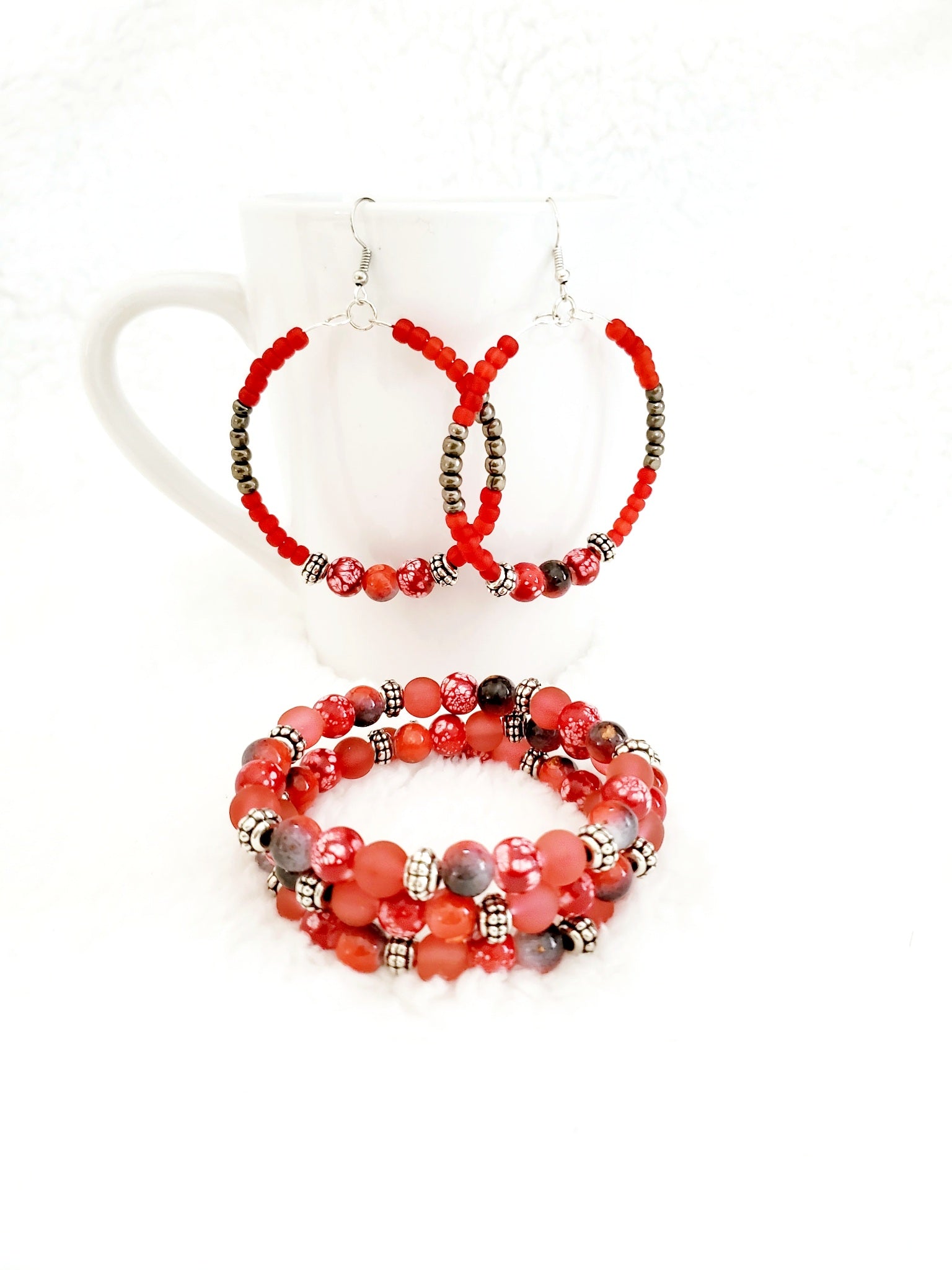 Scarlet Devotion Bracelet Shirt Mug Earrings Bracelet - I Am Unique Unique Carper, Black Owned Business