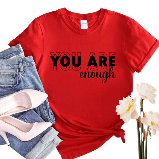 You Are Enough T-Shirt, affirmation shirt, self love shirt, i am unique, unique carper